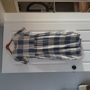 Checkered print dress